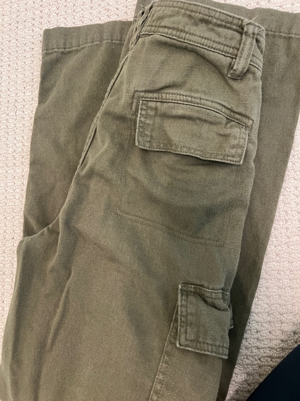 Cotton on army green cargo pants 100% cotton size 2 - Picture 4 of 4